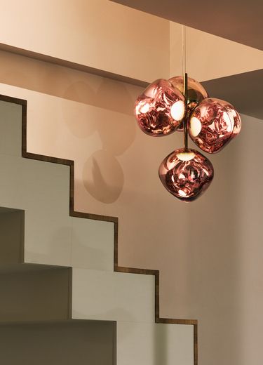 Melt Small Chandelier | Gold Polished Polycarbonate | Tom Dixon