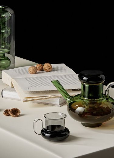 Bump Short Glasses Set | Green Handmade Glass | Tom Dixon