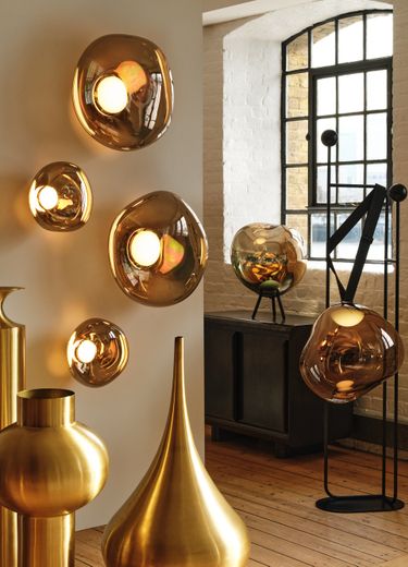 Melt Mini Surface Light | Polished Copper Polycarbonate | Tom Dixon