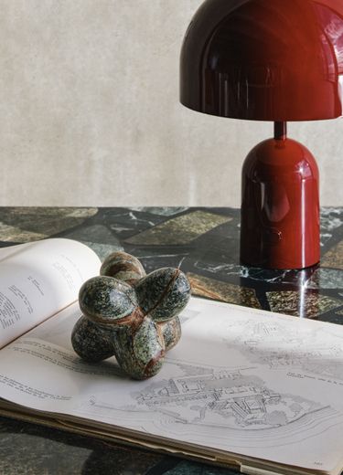 Jack Object | Hand Carved Forest Green Marble | Tom Dixon