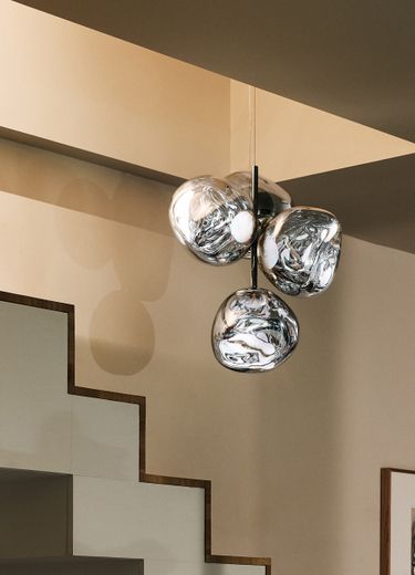 涼⭐️ Melt Mini Pendant | Silver Polished Polycarbonate | Tom Dixon