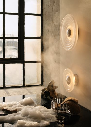 Press Large Surface Light | Frosted Pressed Glass | Tom Dixon